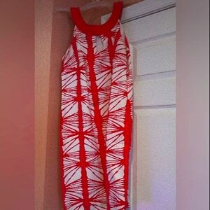 Pink and White Patterned Dress